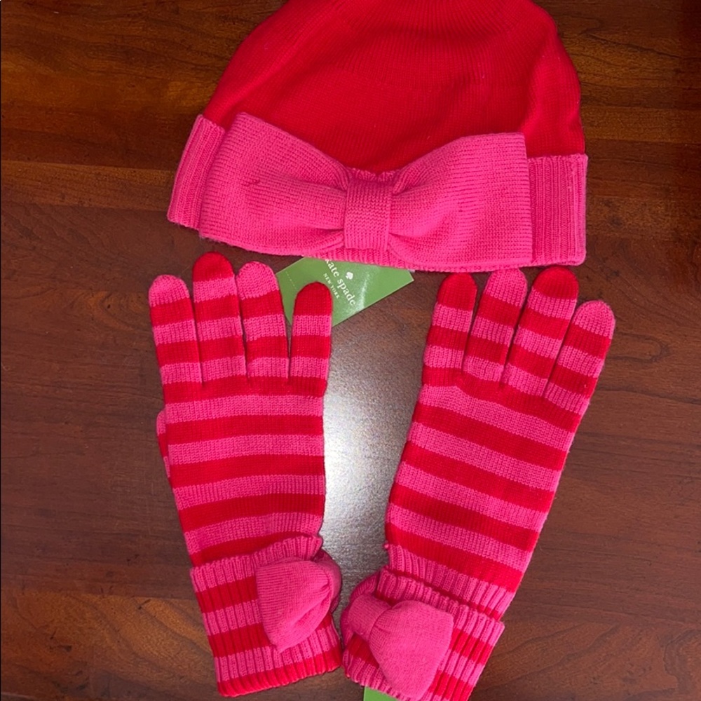 NEW Kate Spade Beanie & Gloves